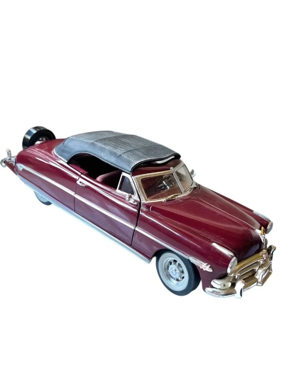 Highway 61 DCP 1952 Hudson Hornet Convertible Die-Cast Model Maroon Black 1:18